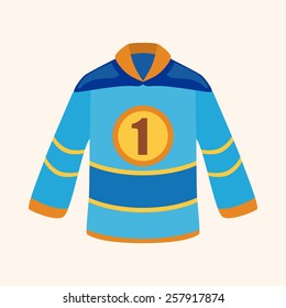 hockey equipment theme elements