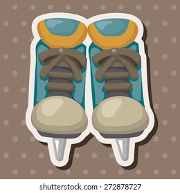 hockey equipment theme elements
