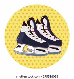 hockey equipment theme elements