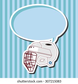 hockey equipment theme elements