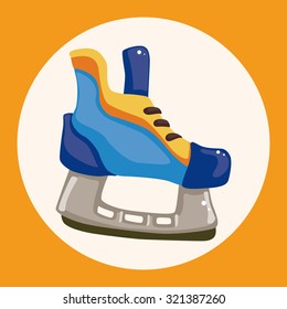 hockey equipment theme elements