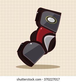 hockey equipment theme elements