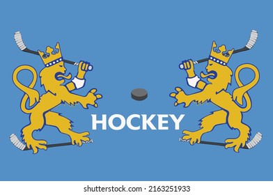 Hockey is a family of sports originating in England in the mid-18th century in which two teams compete to bring a ball made of hard material or a cork puck to the goal.