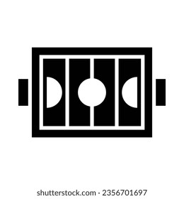 Hockey Field Vector Glyph Icon For Personal And Commercial Use.
