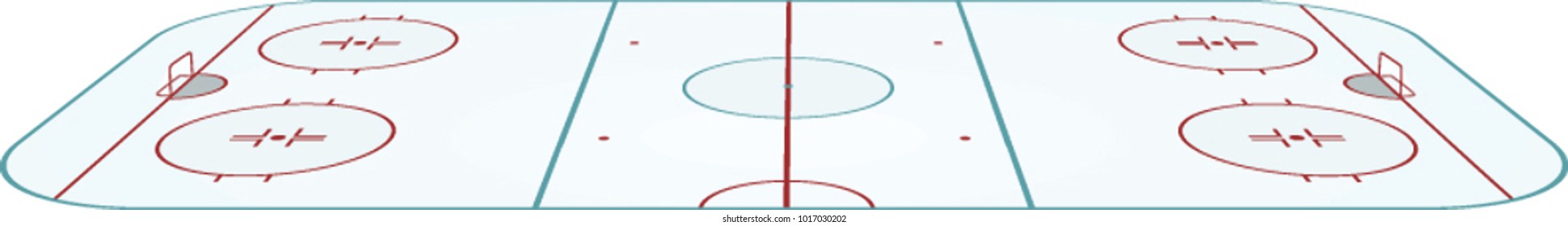 Hockey field. vector illustration