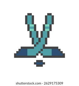 jogo de hóquei stick pixel art