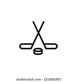Hockey, game, winter traveling icon. Element of travel icon. Thin line icon