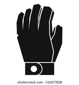 Hockey glove icon. Simple illustration of hockey glove vector icon for web