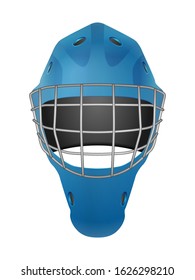 Hockey Goalie Mask On A White Background. Vector Illustration.