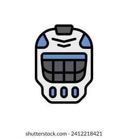 Hockey Goalkeeper Icon Vector Illustration