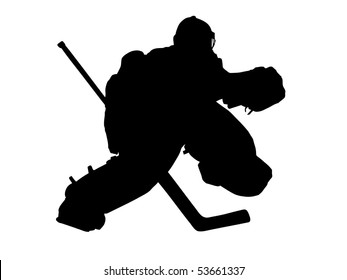 Hockey. The Goalkeeper. The Silhouette. The Graphics.