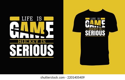 Hockey Graphic T Shirt Design And Vector Illustration. 