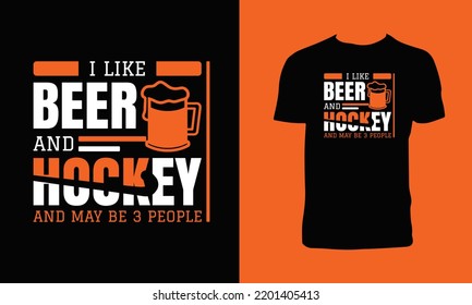 Hockey Graphic T Shirt Design And Vector Illustration. 