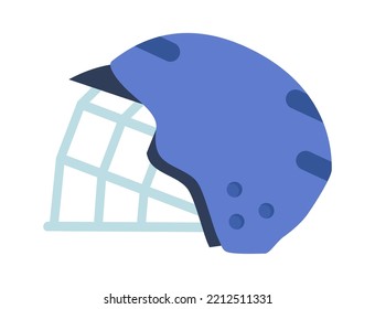 Hockey Helmet Flat Icon Protection With Ultimate Comfort