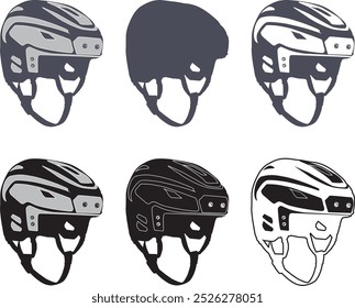 Hockey Helmet, Ice Hockey, Winter Sports, Hockey Player Cut Files