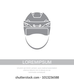 Hockey helmet icon