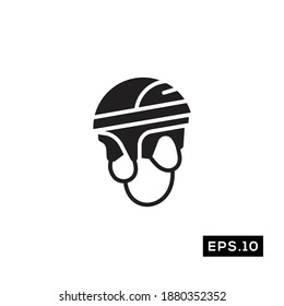 Hockey Helmet Icon. Ice Hockey Sign Logo vector