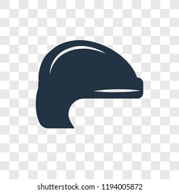 Hockey helmet vector icon isolated on transparent background, Hockey helmet transparency logo concept
