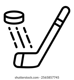 Hockey Icon Element For Design