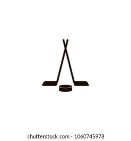hockey icon. flat design
