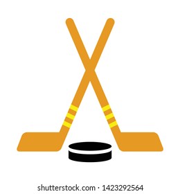 hockey icon. flat illustration of hockey vector icon for web