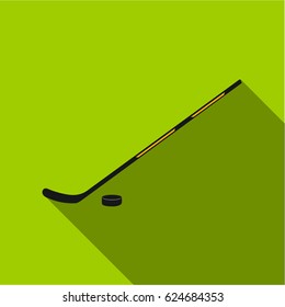Hockey icon flate. Single sport icon from the big fitness, healthy, workout flate.
