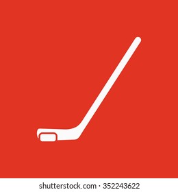 Hockey icon. Game symbol. Flat Vector illustration
