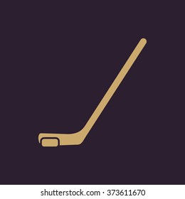 Hockey icon. Game symbol. Flat Vector illustration