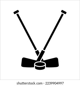 hockey icon illustration isolated vector sign symbol on white background. EPS 10