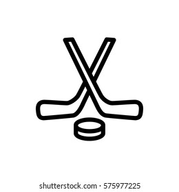 Hockey Icon Illustration Isolated Vector Sign Stock Vector (Royalty ...