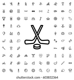 Hockey icon illustration isolated vector sign symbol. sports icons vector set.