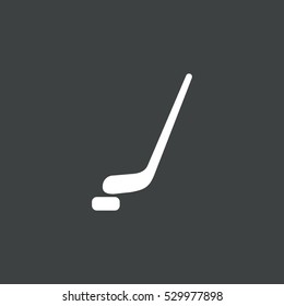 hockey icon isolated on black background