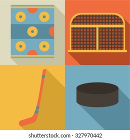 hockey icon set