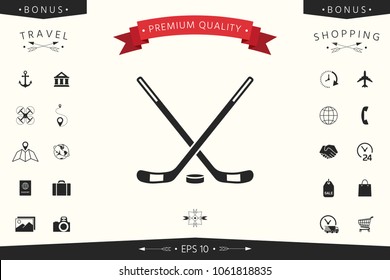 Hockey icon symbol