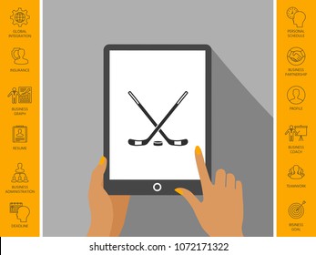 Hockey icon symbol