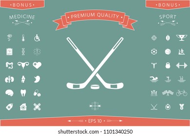 Hockey icon symbol