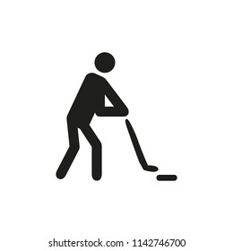 Hockey icon. Vector.