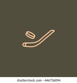  Hockey Icon Vector.