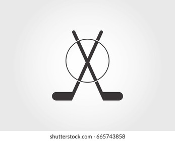 hockey icon vector