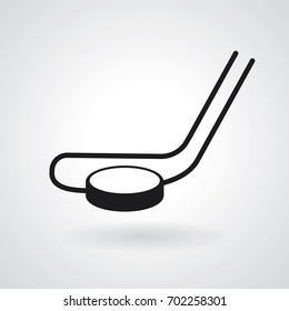 Hockey icon. Vector illustration
