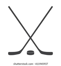 Hockey icon Vector Illustration on the white background.