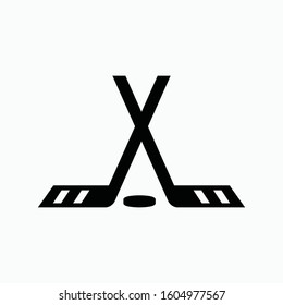 hockey icon vector sign symbol isolated