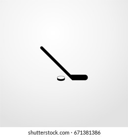 hockey icon. vector sign symbol on white background