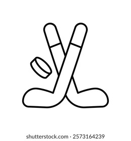 Hockey icon vector stock illustration