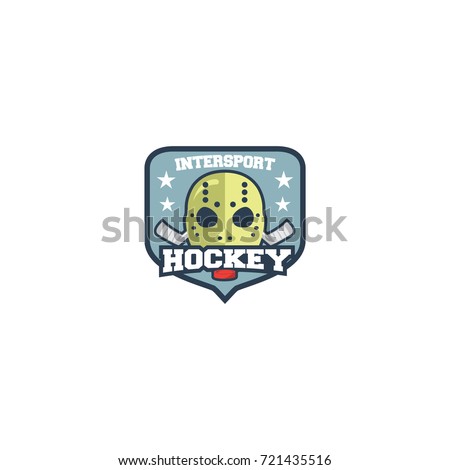 Hockey inter sport logo vector