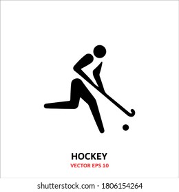 Hockey isolated vector. icon logo design 
