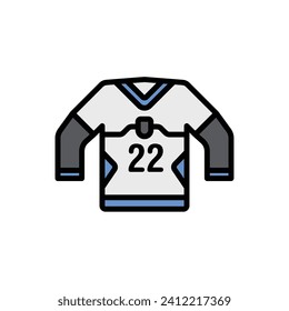 Hockey Jersey Icon Vector Illustration