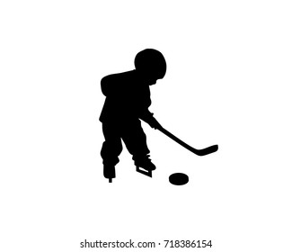 Hockey Kids Silhouette