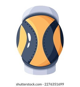 Hockey knee pad icon vector in 2d style 