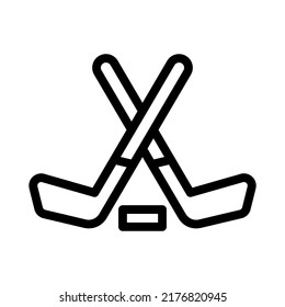 hockey line icon illustration vector graphic